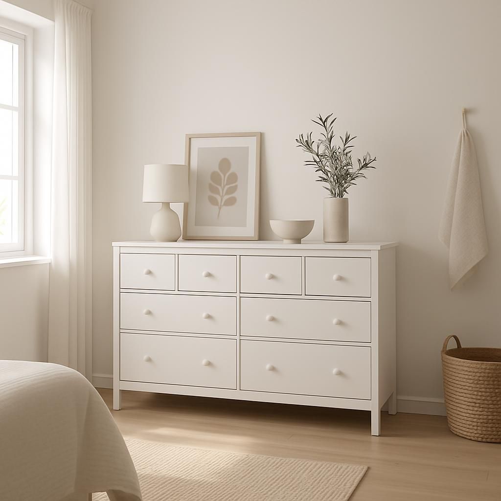 découvrez tout sur la commode 8 tiroirs blanche, un meuble alliant praticité et élégance pour organiser votre intérieur avec style.