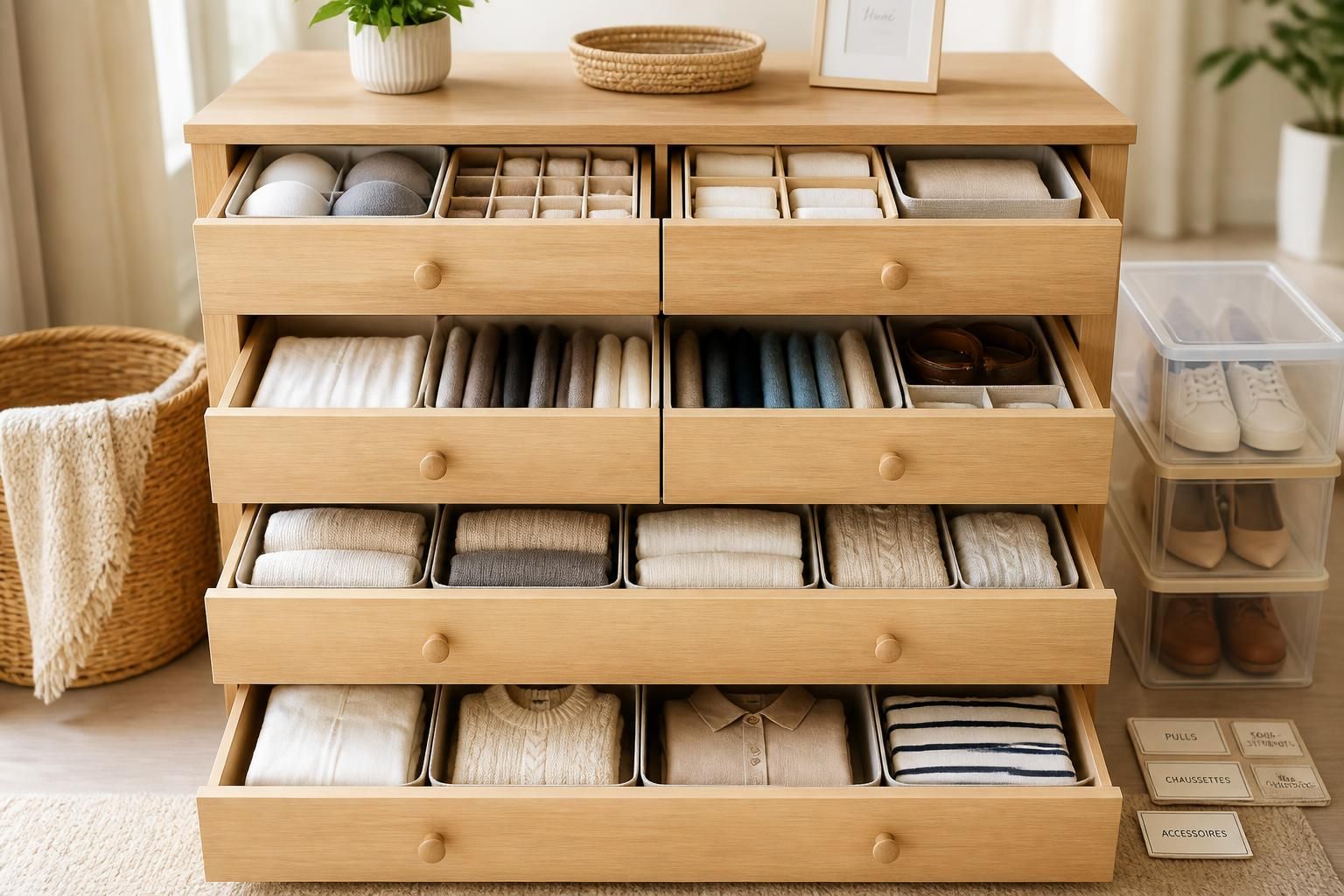 découvrez des astuces pratiques pour organiser et optimiser le rangement de votre commode, afin de gagner de l'espace et retrouver facilement vos affaires au quotidien.