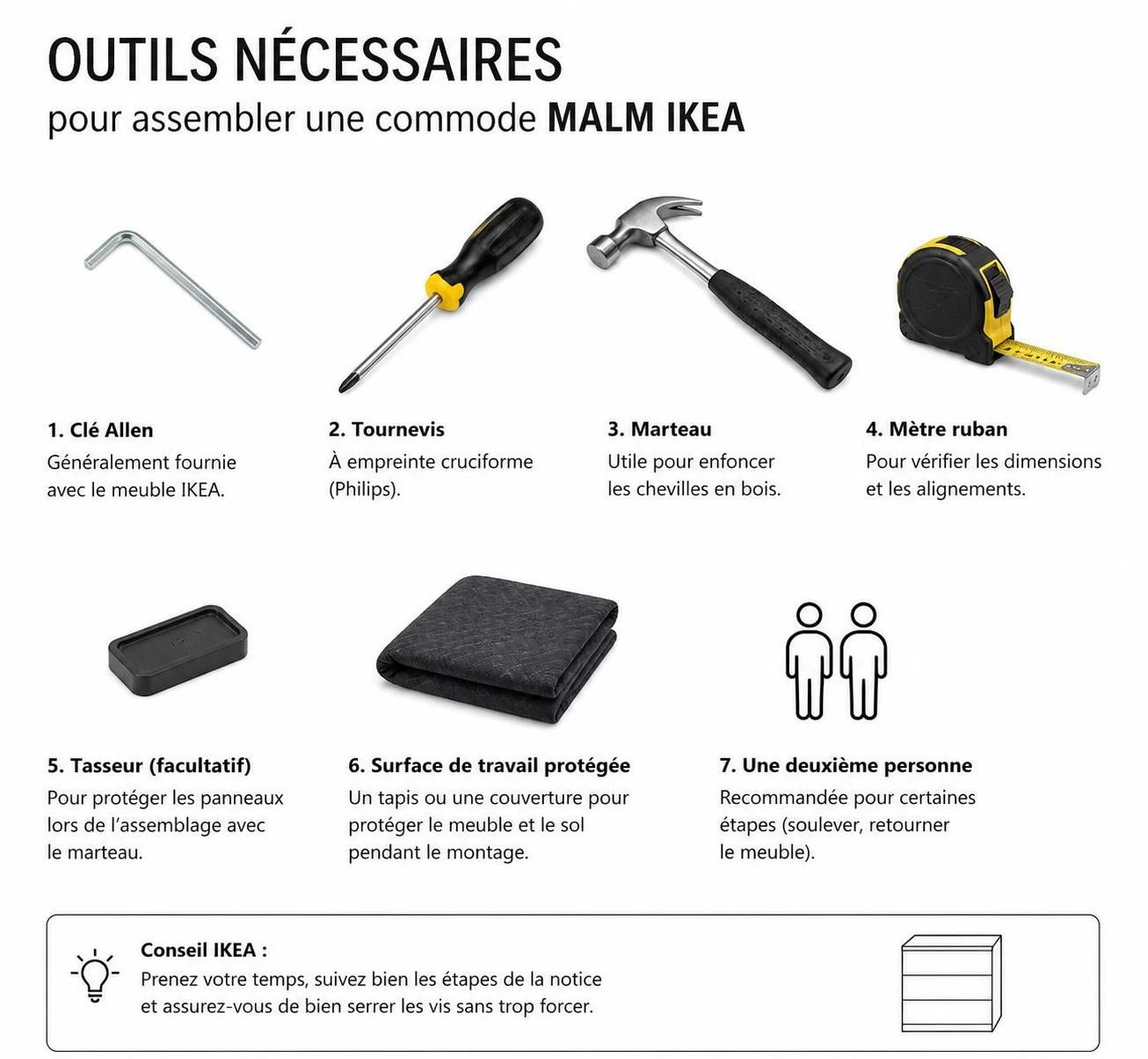 découvrez notre guide pratique pour monter votre commode malm étape par étape, avec des instructions claires et faciles à suivre pour un assemblage sans stress.